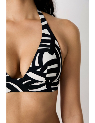 Triangle haut de maillot imprimé