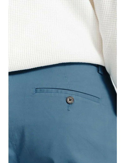 Pantalon chino straight - Bleu grisé
