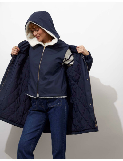 Parka unie MARINE Femme