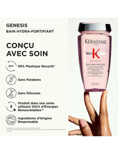 Duo réparation cheveux fragilisés Genesis