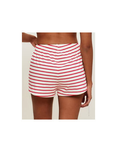 Short marinière en jersey épais avec broderie Hello Kitty