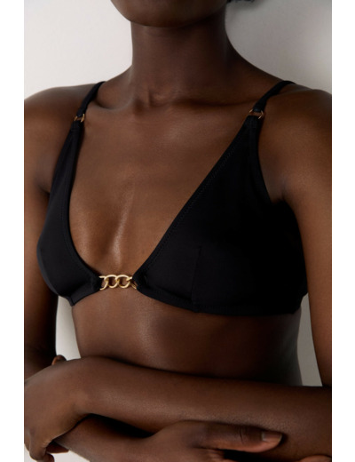 Triangle haut de maillot détail bijou