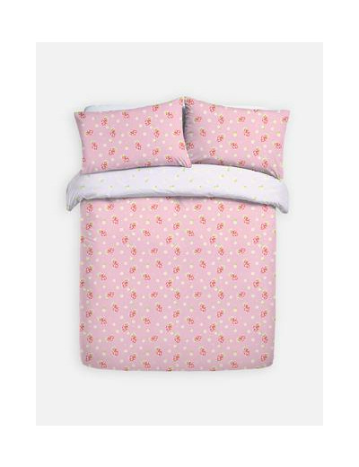 Parure de lit double réversible disco fruits