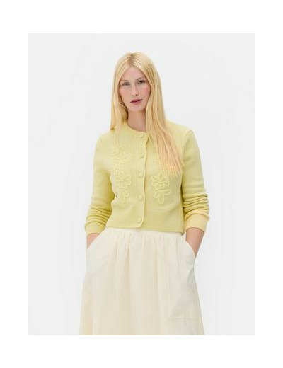 Gilet court à fleurs
