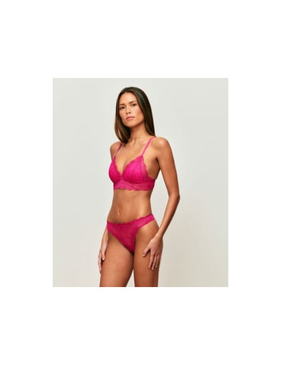Soutien-gorge triangle push-up en dentelle