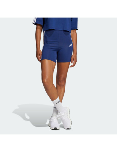 Short cycliste de fitness femme, bleu