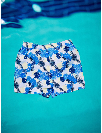 Short de plage imprimé feuilles bébé garçon