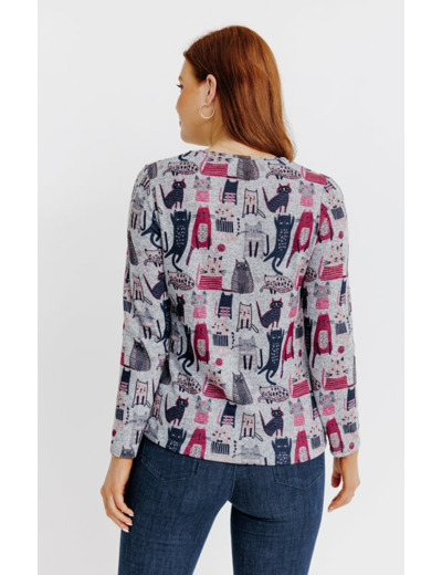 T-Shirt Imprime Manches Longues