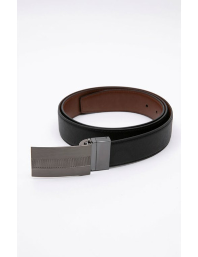 Ceinture en cuir homme à plaque