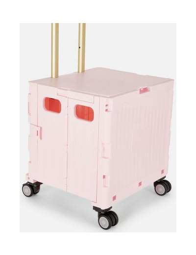 Caisse pliable à roulettes