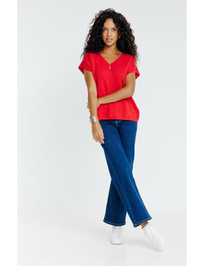 Pull maille brillante