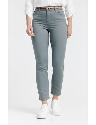 Pantacourt coton et ceinture