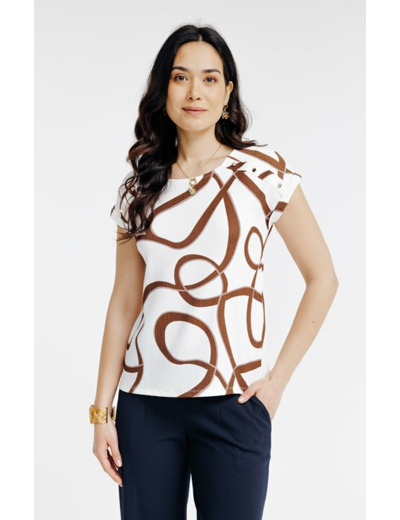 Tee-shirt imprimé manches courtes