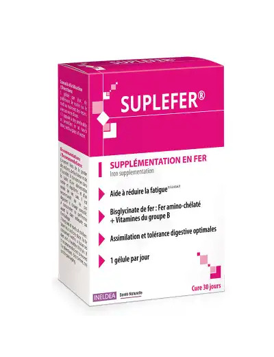 Suplefer Supplémentation En Fer Gélules Boîte De 90
