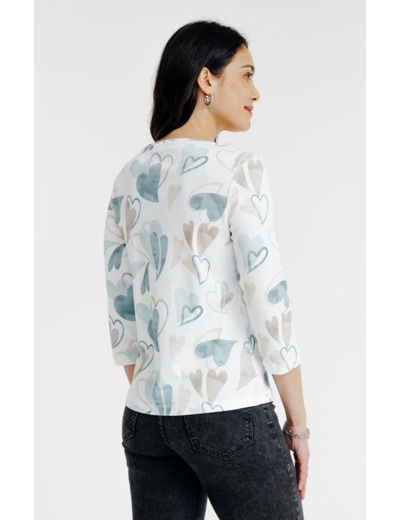 Tee-shirt imprimé manches 3/4