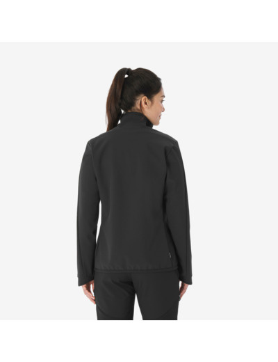Veste softshell coupe-vent femme, MT100 noir