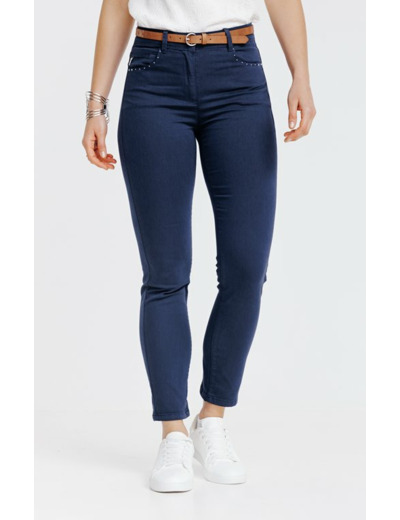 Pantalon détail zip et ceinture