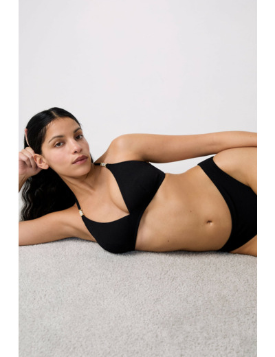 Triangle détails perles haut de maillot