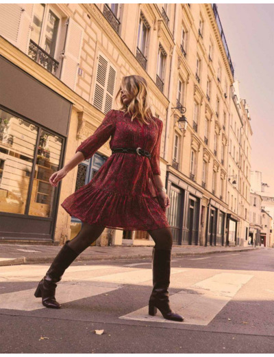 Robe courte imprimée TOMETTE