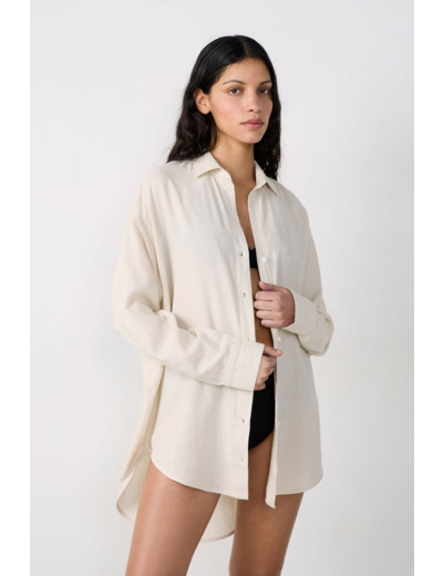 Chemise longue de plage