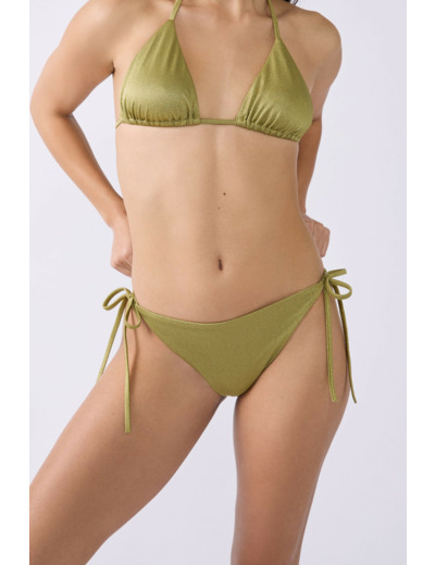 Bikini brésilien à nouer bas de maillot pailleté,Bikini brésilien à nouer bas de maillot pailleté;${refinementColor}