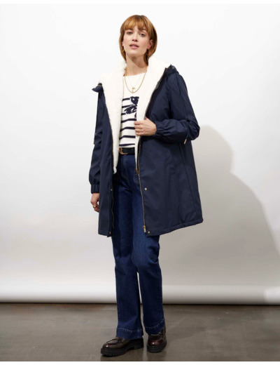 Parka unie MARINE Femme