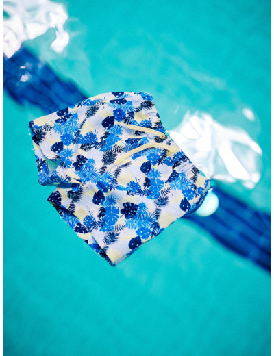 Short de plage imprimé feuilles bébé garçon
