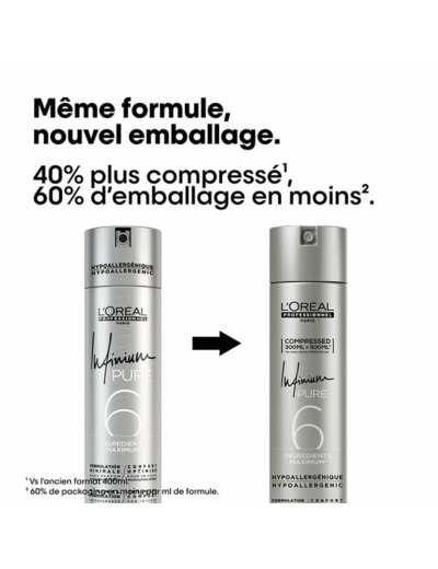 Laque Infinium Pure fixation forte 300ml