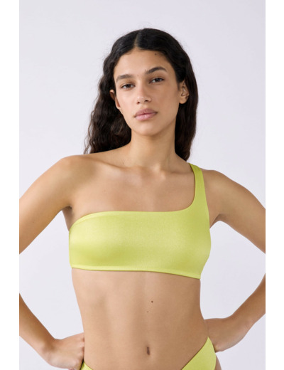 Brassière asymétrique haut de maillot de bain,Brassière asymétrique haut de maillot de bain;${refinementColor}