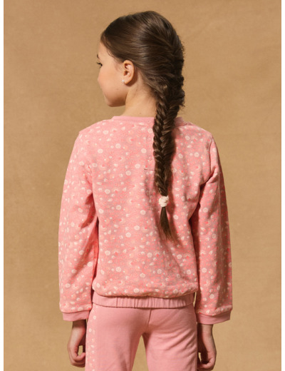 Sweat fleuri à noeud