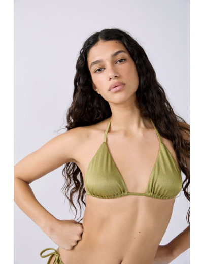 Triangle haut de maillot pailleté,Triangle haut de maillot pailleté;${refinementColor}