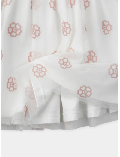 Jupe tutu fleur rose