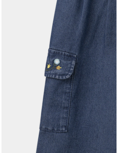 Pantalon wide leg ceinture