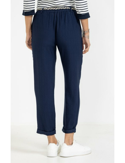 Pantacourt fluide avec poches rabat