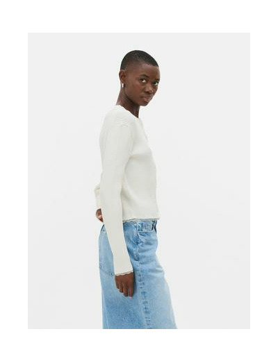 Gilet à finitions en dentelle