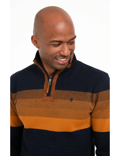 Polo Col Montant Bluesued