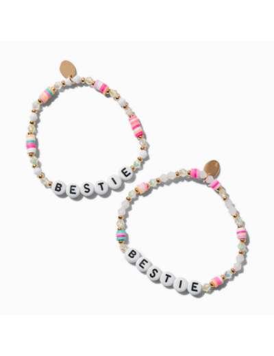 Bracelet élastique perlé « Bestie »