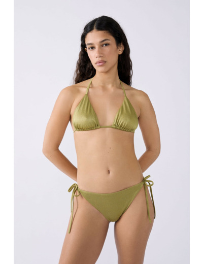 Bikini brésilien à nouer bas de maillot pailleté,Bikini brésilien à nouer bas de maillot pailleté;${refinementColor}