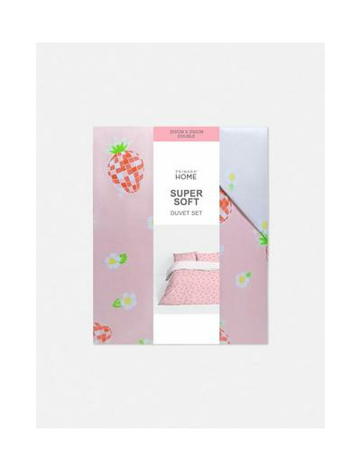 Parure de lit double réversible disco fruits