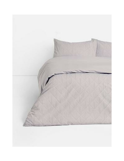 Parure de lit double matelassée en losanges