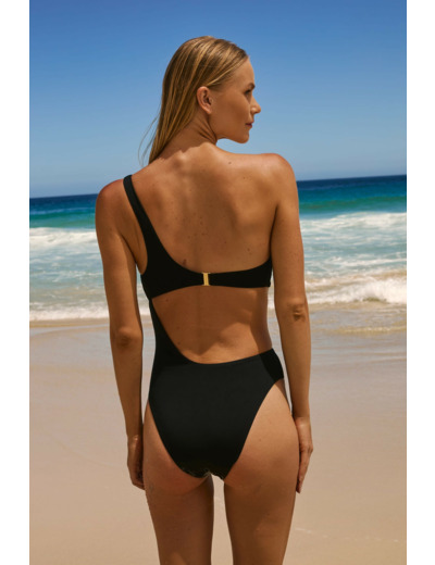 Maillot de bain 1 pièce sans armature avec détail bijou,Maillot de bain 1 pièce sans armature avec détail bijou;${refinementColor}