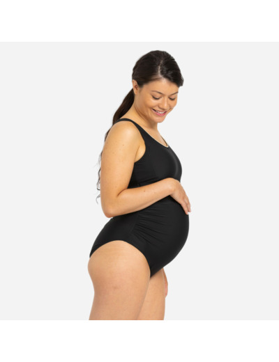 Maillot de Bain Femme 1 Pièce Maternité Nora Noir