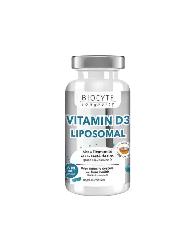 Biocyte Vitamine D3 Liposomal Gélules Boîte De 30