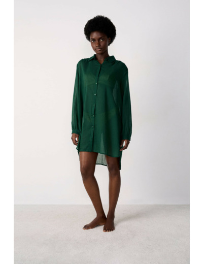Robe chemise de plage