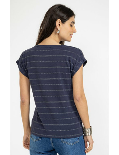 Tee-shirt rayé manches courtes