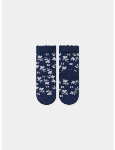 Lot de 3 chaussettes jacquard fleur