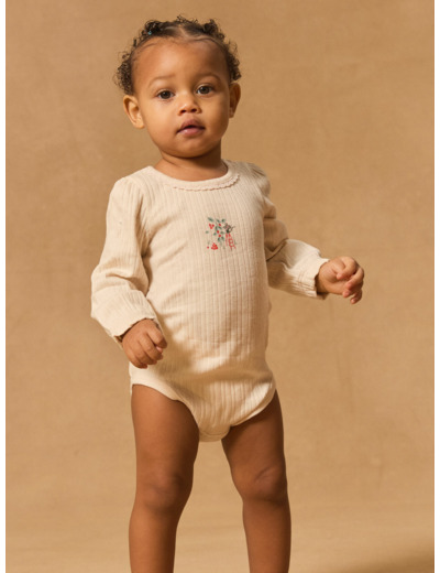 Ensemble body et chasuble fleuri