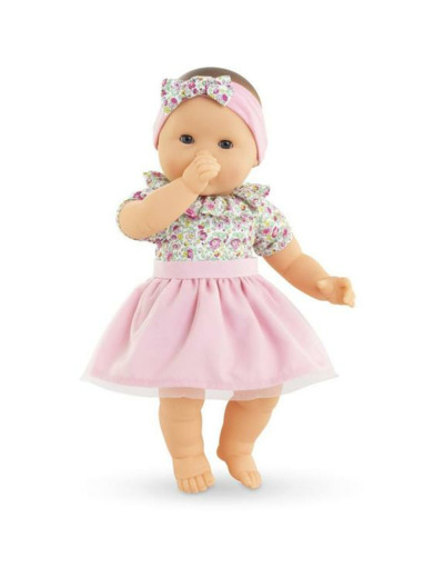 ADORABLE GRAND POUPON COROLLE JARDIN EN FLEURS 36 CM