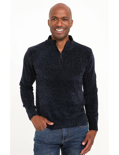 Pull Col Montant Chenille