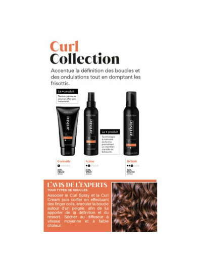 Crème bouclante Curl Cream Artiste